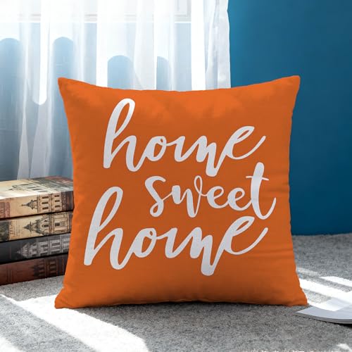 Hexagram Throw Pillow Covers 18x18, Orange Outdoor Pillow Covers Set of 4 - color: Orange, size: 18" x 18" (Pack of 4)
