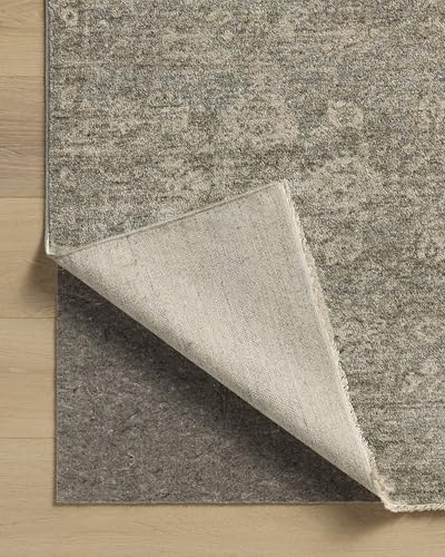 Loloi Magnolia Home Junie Lagoon/Natural 9'-6" x 13' Area Rug - color: Lagoon / Natural, size: 9'6" x 13' (Rectangular)