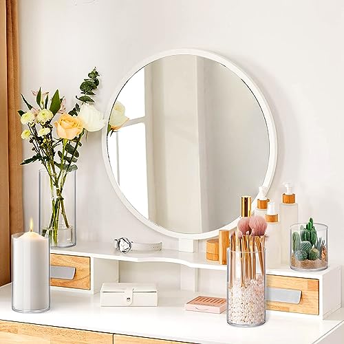 Homjoy 64 Pack Glass Cylinder Vases 4,6,8,10 Inch Tall Clear Flower Vase Hurricane Floating Candle Holder for Table Centerpiece Wedding Home Decor - size: 64 Pack(4,6,8,10)