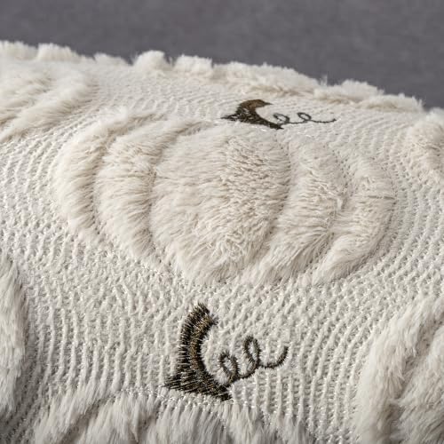Fall Pumpkin Lumbar Pillow Covers 12x20 Set of 2 Beige Fall Farmhouse Decor - color: Beige Pumpkin, size: 20" x 12" (Pack of 2)