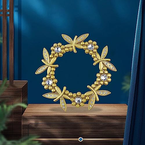 2 Pack Gold Dragonfly Curtain Tiebacks Round Gold Drapery Holdbacks - style: Gold Dragonfly