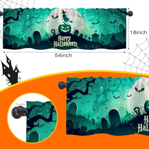 Valances Curtains for Windows,Gray Retro Flowers and Branches Semi Sheer Curtain Valances, Rod Pocket Short Window Treatment Light Filtering Decor Valances for Kitchen Bedroom - 54"x18" - color: Gray Retro Flowers and Branches, size: 18"W x 54"L (Pack of