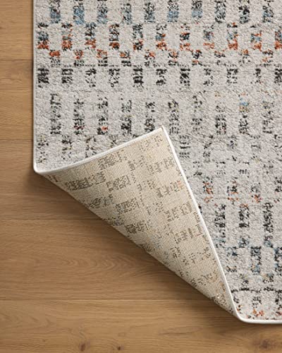 Loloi Kamala Grey/Multi 2'-7" x 8'-0" Runner Rug - color: Grey / Multi, size: 2'7" x 8' (Rectangular)
