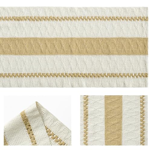 Artoid Mode Burlap Brown Rustic Woven Table Runner 12x60 Inch - color: Burlap Brown, size: 12" x 60", Table Runner