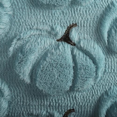 Fall Pillow Covers 20x20 Set of 2 Light Blue Pumpkin Decorations for Home - color: Light Blue, size: 20" x 20" (Pack of 2)