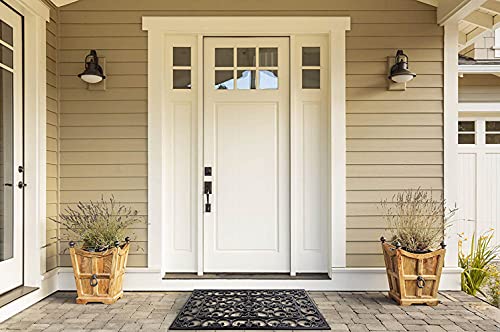 DII High Traffic All-Weather Rubber Doormat, 18x30, Natural Wrought Iron - color: Natural Wrought Iron, size: 1'6" x 2'6" (Rectangular)