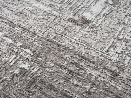 5x7 Gray Modern Abstract Area Rug for Living Room - color: 1001 - Gray, size: 5' x 7' (Rectangular)