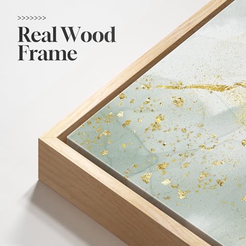 Framed Sage Green Abstract Wall Art for Bedroom, 3 Piece Set, Each 16x24 In - color: Glitter, size: 16" W x 24" H x 3pcs