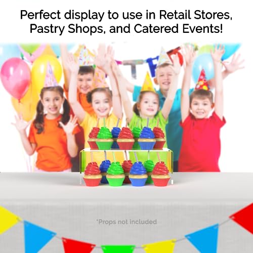 Marketing Holders 4 Pack Clear Acrylic Riser Display Stand 11 Inch Wide by 4.5 Inch Deep by 4 Inch High Elongated Retail Products Bench One Piece Merchandise Showcase Table Decor Platform - size: 11"W x 4"H
