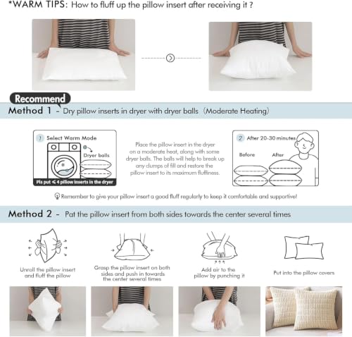 MIULEE Pillow Insert 14x26 Inch Decorative Rectangle Throw Pillow Inserts - size: 14x26 Inch