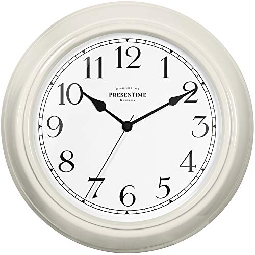 Presentime Chic Home Collection 10" Molly Clock - color: Cream White