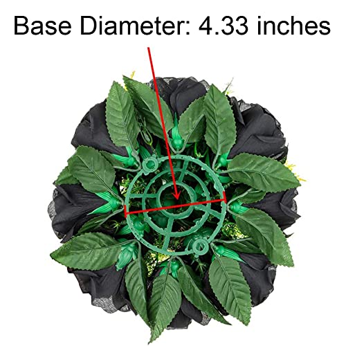 Flower Centerpieces for Wedding Tables: Black, 2 Packs - color: Black