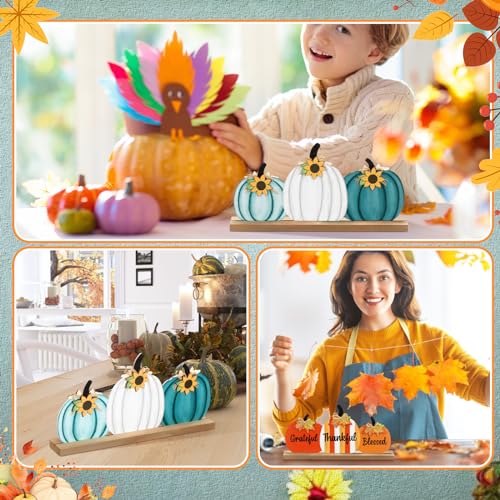 Fall Thanksgiving Pumpkin Wooden Sign Office Home Decor - style: Classic Pumpkin