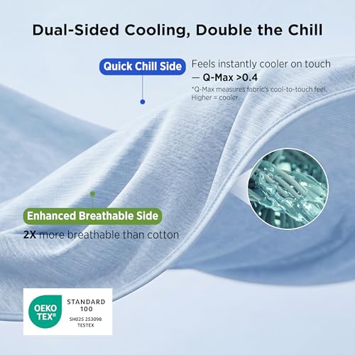 Bedsure Silky Soft Cooling Blanket Queen Size, 90"x90", Light Blue - color: 09- Light Blue, size: Queen (90" X 90")