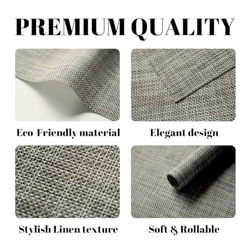 Placemats Set of 4 Vinyl/Plastic Woven Place Mats for Kitchen Table Indoor/Outdoor Washable Placemat Wipeable Dining Table Mats (Brown,4) - color: A-brown, size: 4 pcs