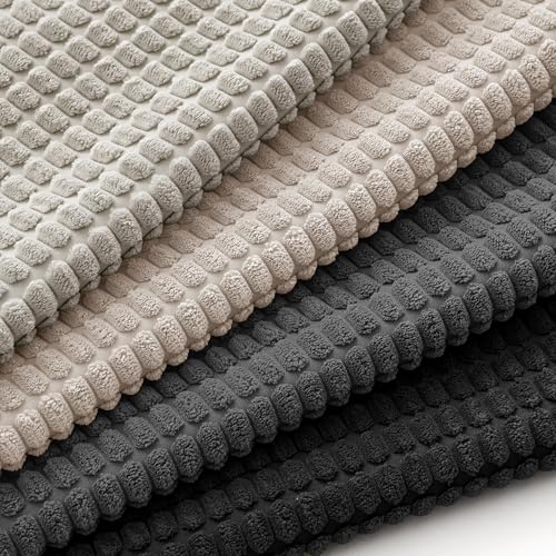 MIULEE Neutral Cream/Grey Decorative Pillow Covers 18x18 Inch Set of 4 - color: Neutral Cream/Grey, size: 18" x 18" (Pack of 4)