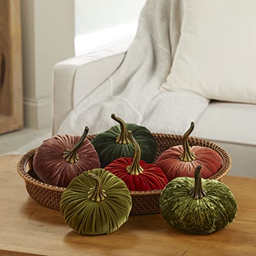 Your Heart's Content Avocado 6.25 inch Velvet Pumpkin (Avocado) - color: Avocado