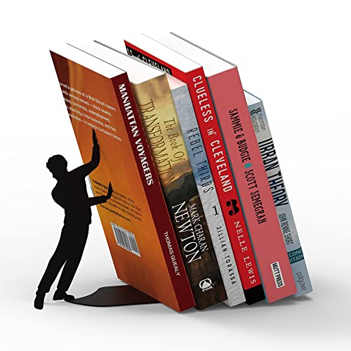 Artori Design Hidden Bookends for Shelves - Cliffhanger Book Ends - color: Cliffhanger