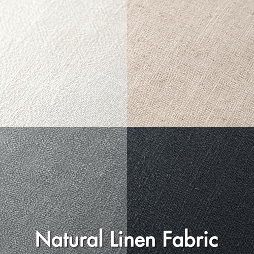 MIULEE Neutral Cream/Gray Boho Linen Pillow Covers 18x18 Inch Pack of 4 - color: Neutral Cream/Gray, size: 18" x 18" (Pack of 4)