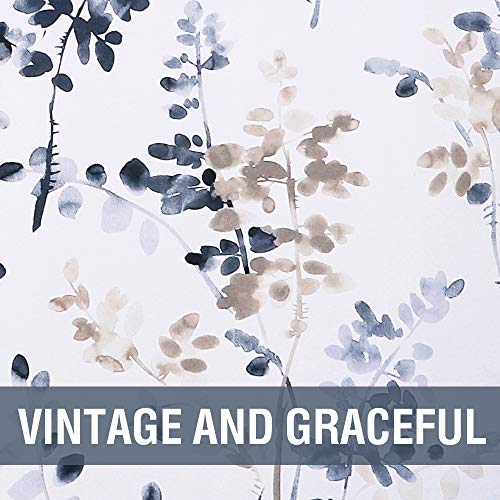 H.VERSAILTEX Valance for Kitchen Windows/Bathroom/Living Room/Bedroom Blackout Window Valance Thermal Insulated Rod Pocket Valance Curtains, 52" W x 18" L, 1 Panel, Bluestone and Taupe - color: Stoneblue/Taupe