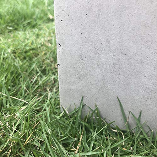 Kante Small Column Square Weathered Concrete Planter 19.9" H, Outdoor - color: Weathered Concrete, size: 19.9" H