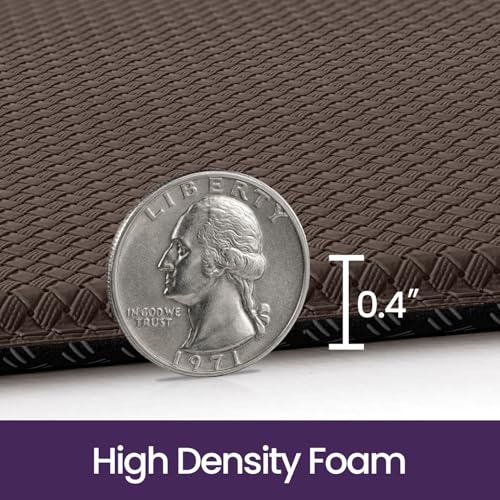 DEXI Kitchen Floor Mats Cushioned Anti Fatigue, 23x86 Non Slip Runner Rug - color: 2-brown, size: 86"l X 23"w X 0.4"th