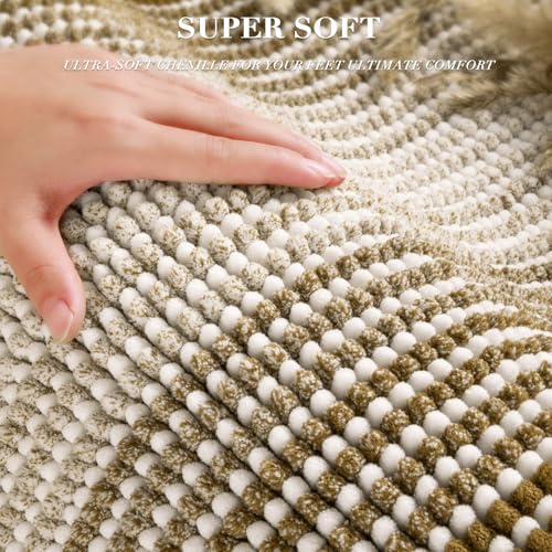 BSICPRO Bathroom Rugs Sets 2 Piece, Non Slip Boho Bath Mats, Petrified Oak - color: Petrified Oak, size: 20" x 32" Plus 16" x 24"