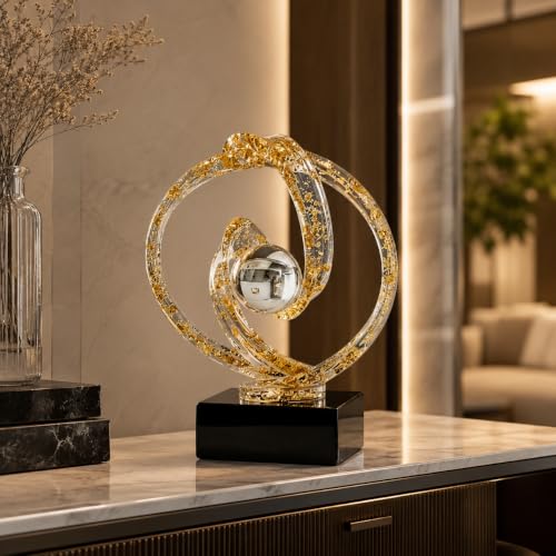 AWNR Modern Sculptures Living Room Shelf Decor Home Décor Accents - color: Gold-b-b