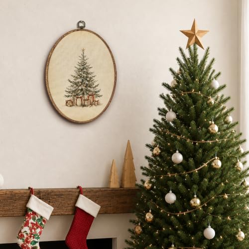 Yorhifa Vintage Christmas Tree Framed Wall Art 8.5x11.5in - color: Christmas Tree