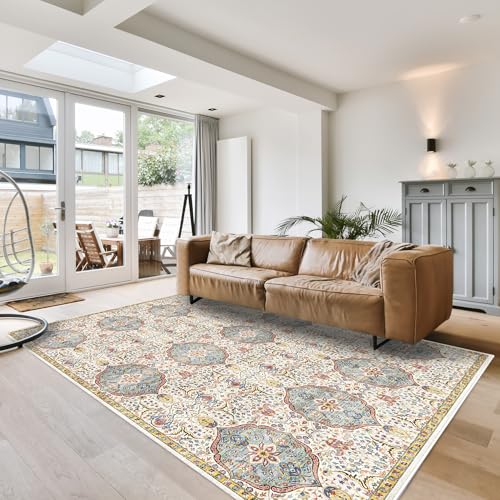 Gertmenian Indoor Bohemian Accent Rug - 3x5 Small, Non-Shedding, Ideal for High Traffic in Living Room, Bedroom, Entryway - Moroccan, Beige/Sand, 26832 - color: Moroccan, Beige/Sand, size: 3'4" x 4'7" (Small)