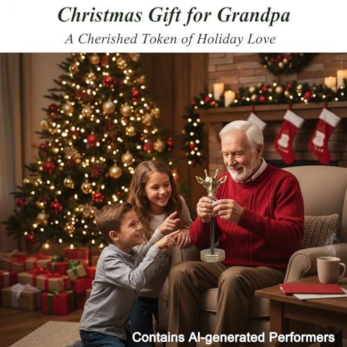 Grandpa Gifts from Grandkids, Exquisite Handmade Giraffe Grandpa Birthday Gifts from Granddaughter Grandson Funny Home Decor, Great Grandfather Grandparents Present for Father's Day - style: TO MY GRANDPA