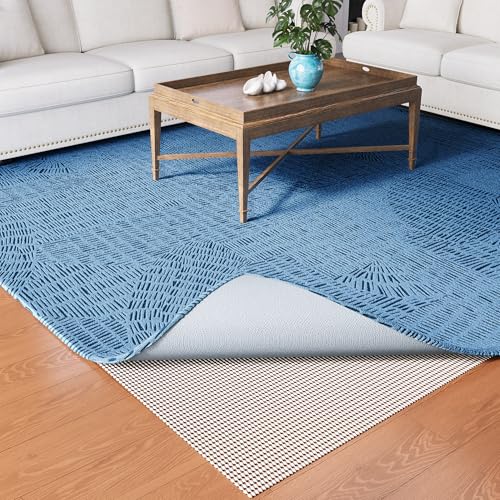 Jorvila Non-Slip Rug Pad Gripper 7x10 Ft - color: White, size: 7' x 10' (Rectangular)