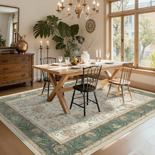 GarveeHome 10x13 Large Living Room Rug Sage Green Washable Area Rug Soft - color: Sage Green, size: 10' x 13' (Rectangular)