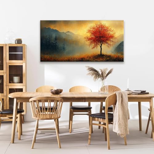 Modern Wall Art For Living Room Painting Modern Gold Landscape 24" X 48" - color: ZXJ9C, size: 48"L x 24"W