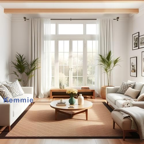 Decorative Curtain Rod with Leaf Finials, 1Inch Diameter 28-48 Inch Adjustable Length Single Drapery Window Rods Telescoping Structure, Dark Bronze - color: Dark Bronze, size: 28-48"