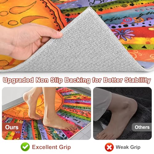 Likiyol Sun Area Rug 8x10 Rugs for Living Room, Non Slip Washable Rugs for Bedroom Soft Faux Cashmere Inspirational Living Room Rug, Large Floor Carpet for Bedroom, Dining Room, Home Office - size: 8' x 10' (Rectangular)