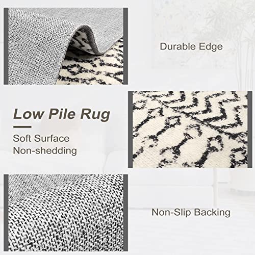 2'6 x 10' Washable Extra Long Hallway Runner, Soft Bedroom Runners - color: Black, size: 2'6" x 10' (Runner)