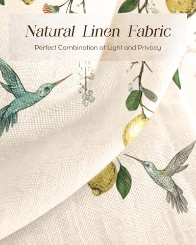 Miss Adola 45 Inch Length Kitchen Tier Curtains, Farmhouse Lemon - color: Farmhouse Lemon, size: 28"W x 45"L (Pack of 2)