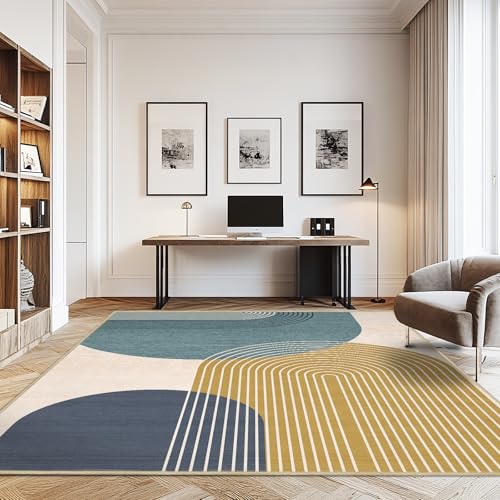 8x10 Large Area Rug for Living Room Boho Rug Bohemian Rugs,Blue - color: Blue, size: 8'x10'(Rectangular)