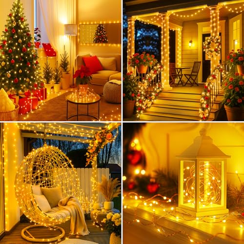 btfarm Fairy Lights Plug in with Remote, 330FT 1000 LED Twinkle Lights - color: Warm White, size: 1 Pack-330FT
