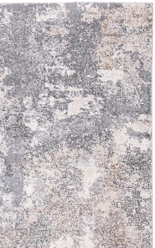 SAFAVIEH Area Rug 8x10 - Aston Collection - Large - Light Grey & Grey, Modern Abstract Design, Non-Shedding & Easy Cleaning, Ideal for Living Room, Bedroom, Office, Dining Space (ASN710F) - color: Light Grey/Grey, size: 8' x 10' (Rectangular)