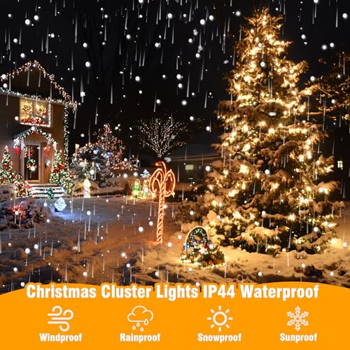ASENEK Christmas Lights 33FT 100 LED 8 Modes with Timer Connectable Decorative String Lights for Xmas Tree Patio Party Warm White - color: Warm White Dark Green Wire, size: 33FT 100LED