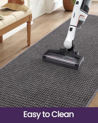 DEXI Hallway Runner Rug 36x120, Non Slip Long Rug for Entryway, Dark Grey - color: Dark Grey, size: 36" X 120" (Runner)