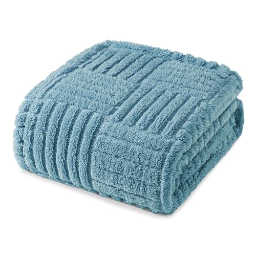 Whale Flotilla Lightweight Fleece Throw Blanket for Couch, Slate Blue - color: Slate Blue, size: Throw(50x60 Inch)