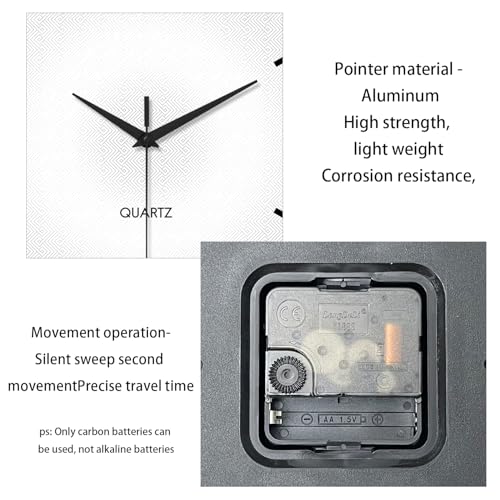 XFM Modern Simple Glass Wall Clock 20 Inch Large White - color: White, size: 20inch