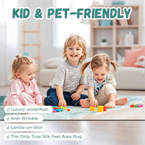 Beach Pattern 2.6x8ft Runner Rug Non Slip Washable Kitchen Runner Rug with Rubber Backing,Low-Pile Soft Washable Runner Rugs for Hallway Entryway Kitchen Bedroom Living Room Bathroom,Teal - color: Teal Beach, size: 2'6" x 8' (Rug)