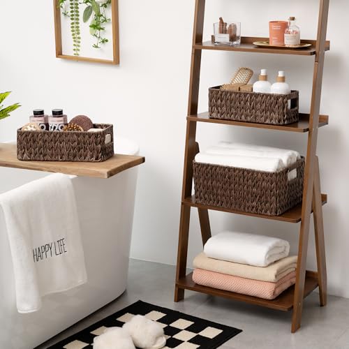 GRANNY SAYS Storage Baskets for Shelves, Waterproof Basket for Organizing - color: Brown, size: 14½"L x 10¼"W x 7"H + 2x 13"L x 6"W x 4½"H