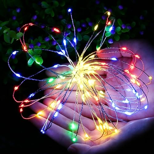 3 Pack 20 LEDs Fairy String Lights Battery Operated 6.56 FT with Timer - color: 2m-Multi-colored