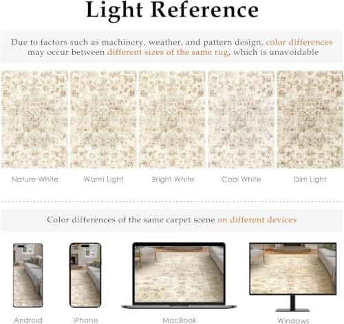 2 Piece Beige Neutral Kitchen Rug Set - color: Neutral | Beige, size: 24"x72"+24"x120"