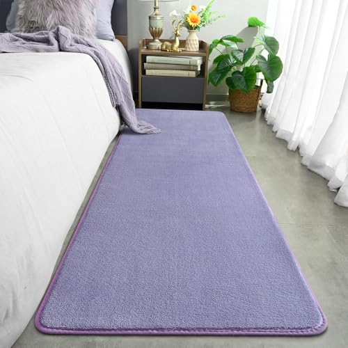 Amearea Modern Soft Hallway Runner Rug, 2x6 Feet Purple Washable Runner Rug - color: Purple, size: 2' x 6' (Runner)